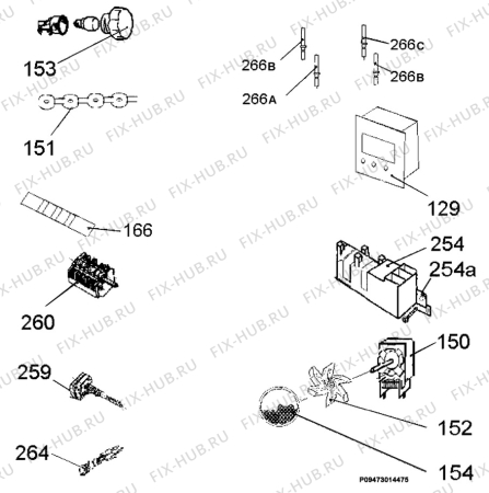 Схема №1 30005FA-W с изображением Электролампа для плиты (духовки) Zanussi 3890793023